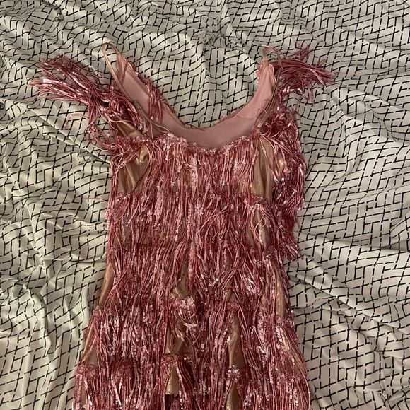 Fashion Nova- After Party Sequin Mini Dress in Pink - Picture 5 of 5